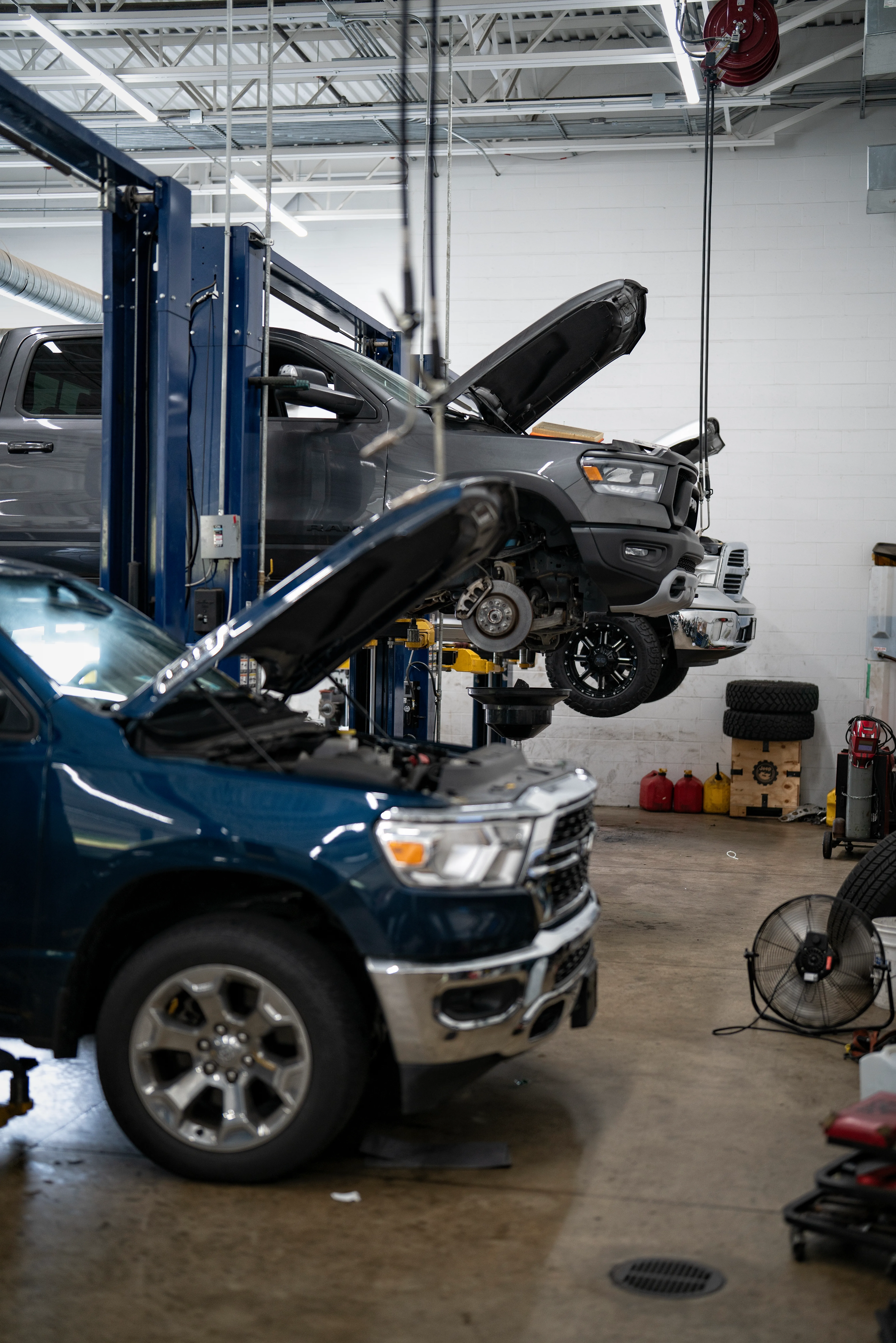 Routine car maintenance in the summer